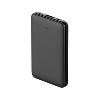 Chargeur portable de vente chaude 5000mAh Power Bank câble intégré de carte mince avec batterie LI-Polymer électronique grand public