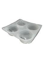 Machine de scellage de gobelets en plastique pour yaourt et boissons, entièrement automatique, contrôlée par PLC, avec plateau rotatif pneumatique à 4 cavités, capacité 200 ml