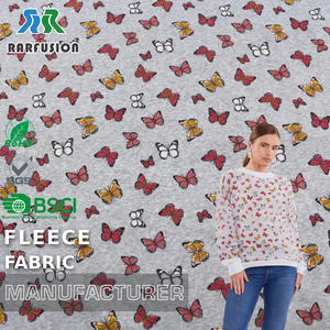 قماش ميكرو فليس قابل للتخصيص بلون رمادي مخملي مع طباعة أحادية الجانب للملابس الداخلية وتنجيد السيارات والسترات - Product Image 1