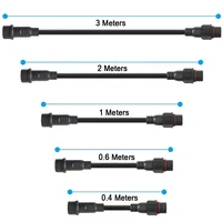 Cable de Extensión Impermeable para Tira de LED de 2, 3, 4 y 5 Pines con Conector Macho y Hembra en Ambos Extremos