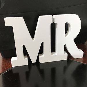 Adornos de Letras Inglesas de Estilo Antiguo, 27 Piezas, Tallado en Madera y Pintados, para Decoración del Hogar, Bodas y Fotografía - Product Image 3