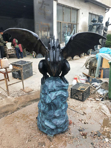Alta calidad vida tamaño grande al aire libre metal <span class=keywords><strong>Dragon</strong></span> estatua - Product Image 3