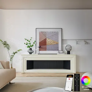 Moderne Möbel 75 Zoll weiß europäischen TV-Displayst änder neuesten Designs Holzplatte TV-Rack Ständer für Wohnzimmer
