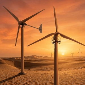 Éolienne horizontale 100 kW à démarrage à basse vitesse pour extérieur, 19 m, Dingyue, 380 V, diamètre du rotor 30 m, hauteur 220 V/380 V/400 V, 3 pales en PRV - Product Image 6