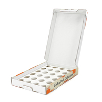 Caja de Embalaje de Cartón Plegable con Logotipo Personalizado para Cápsulas de Café, con Inserto de Papel