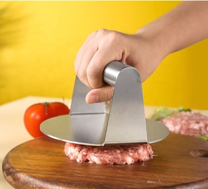 Dapat disesuaikan tahan lama baja nirkarat <span class=keywords><strong>Burger</strong></span> logam goresan kualitas tinggi ramah lingkungan dapur memanggang aksesoris daging Manual - Product Image 5