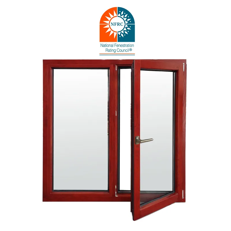 Florida Good Price Traditional Aluminum Clad Wood Tilt And Turn Casement Window Wooden Window Design