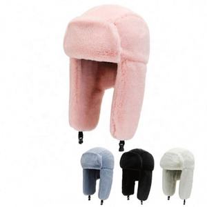 Unisex New Plush Fur Thicken Beanie Warme Windschutz Winter mütze zum Skifahren <span class=keywords><strong>Pilot</strong></span> Cap Earflap für Sport Outdoor Angeln Reisen - Product Image 4