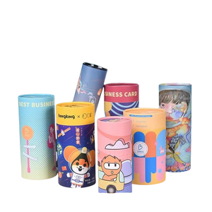 Cilindro Personalizado ODM OEM Colorido, Rígido, de Materiales Reciclados, Papel Especial, Forro de Esponja, Estampado, Embalaje para Alimentos y Té, Logotipo UV - Product Image 3