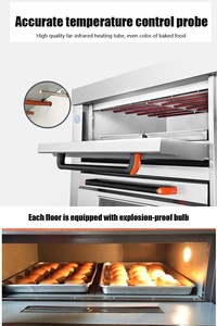 Horno de Panadería Multifuncional de Tres Niveles, Equipo de Horneado a Gas para Panadería - Product Image 3