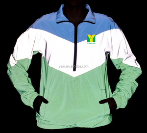 Bảng điều chỉnh màu xám phản chiếu 100% vải polyester cho áo khoác thể thao nylon với cầu vồng in vải căng vải đỏ nhẹ 1m - Product Image 2