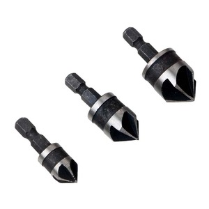 Chamfering Tool 12 16 19 Mm Hex Shank Carbide Tipped For Woodworking Hole Opening - Product Image 1