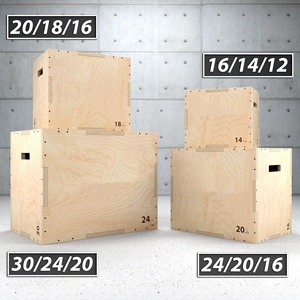 Caja de Salto Pliométrica de Madera - 3 en 1, Duradera y Ecológica, Equipo de Ejercicio para Uso Comercial - Product Image 5