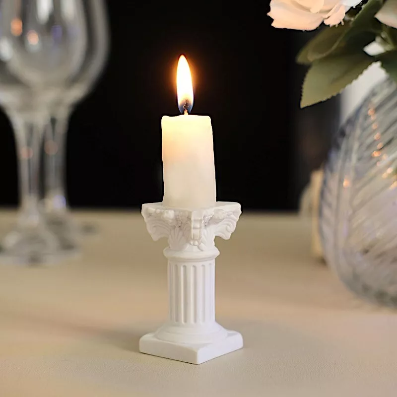 Customized Mini Roman Column Taper Candle