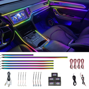 Upgrade Universal 18 in 1 Symphony LED <b>Car</b> <b>Interior</b> Ambient Lighting 256 Color Decoration Atmosphere Strip Accessories - Product Image 1