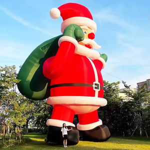 Ông già Noel bơm hơi khổng lồ trang trí sân vườn ngoài trời Giáng sinh tại nhà Giáng sinh vui vẻ - Product Image 3