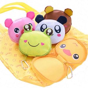 Creative Cartoon Cute Animal Shape Reusable <b>Folding</b> Shopping Bag Portable Superet Recycle Foldable Grocery Tote Bag - Product Image 4