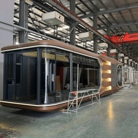 Cabine mobile personnalisée résistante au feu, à l'eau et à l'humidité, pour hébergement, facile à assembler, capsule de camping, maison préfabriquée, usine chinoise