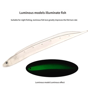 Señuelo de Pesca Transparente en Forma de Pez, Cebo Artificial Suave para Pesca en Barco, Sin Anzuelos, para Peces de Espina - Product Image 3