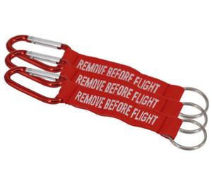 Llavero con Colgante de Aviación Bordado, Inserto Rojo, Llavero con la Frase 'Antes del Vuelo', Llaveros para Mujer - Product Image 6