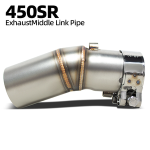 Tubo de Escape 450NK para <span class=keywords><strong>CFMOTO</strong></span> 450SS 450SR <span class=keywords><strong>450</strong></span> <span class=keywords><strong>SR</strong></span>/SS/NK 2022-2026, Kit de Escape para Motocicleta, Tubo Adaptador de 51 mm - Product Image 2