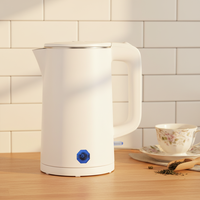 Bouilloire Électrique Sans Fil Portable Trancre en Acier Inoxydable 304, 1500W, Base Rotative à 360 Degrés, Automatique, pour Usage Domestique