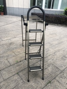 Thang 4 Bậc + Móc Treo Quần Áo Ghế Đẩu Trong Nhà - Product Image 3