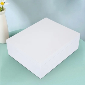 Customized Handmade <b>White</b> Light Paint MDF Laser Engraved Rectangle Wooden Perfume <b>Box</b> Essential Oil Storage <b>Gift</b> <b>Box</b> Cosmetics - Product Image 2