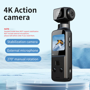 Relee Tragbare Mini 4K WiFi Sport-DV-Kamera Handgehaltene K1 EIS Outdoor-Fahrradkamera Leichte Taschen-Bewegungskamera 270 °   Drehen - Product Image 2