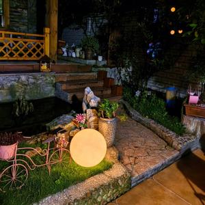 Lampes décoratives solaires d'extérieur étanche Led Kugelleuchte Spherical Garden Ball 40cm Ip65 80cm Motif Decoration Lawn Light - Product Image 6