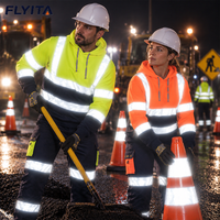 Vêtements de travail réfléchissants en gros pour les travailleurs de l'aéroport, de la logistique, du port, de l'entrepôt, de la construction, des mineurs, sweat-shirt de sécurité haute visibilité