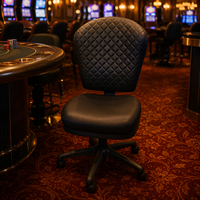 Fauteuil de casino SUCCESSOR avec roulettes, taille personnalisable, chaises de poker sur mesure, mobilier de casino tout-en-un