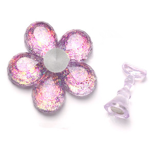 Soporte Magnético de Acrílico para Uñas con Diseño Floral, 1 Unidad, para Práctica y Exhibición de Puntas de Uñas, Herramienta de Entrenamiento - Product Image 5