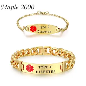 외과 용 등급 <span class=keywords><strong>316L</strong></span> 스테인레스 스틸 저자 극성 팔찌 OEM/ODM 새겨진 의료 보석 남성용 여성용 선물 - Product Image 5