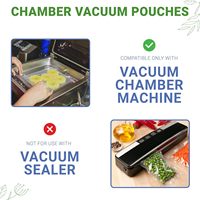 Sacs sous vide pour aliments avec double fermeture éclair, sacs sous vide réutilisables pour le poisson, la viande, le fromage, la conservation des aliments au congélateur