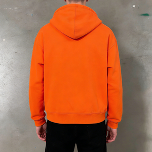 Men's Trendy <strong>Bright</strong> Orange Zipper Hooded Colorful <strong>Star</strong> Lightning Print Casual Daily Streetwear Stylish <strong>Fashionable</strong> Hoodies - Product Image 3