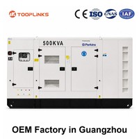 Groupe électrogène diesel Perkins 100% authentique 400 kW 500 kVA, 500 kW 700 kW 800 kW 900 kW 1000 kW 1 MW, avec capot insonorisé, triphasé, pour hôpital
