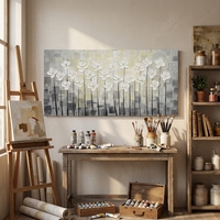 Peinture à l'huile abstraite peinte à la main, décoration de luxe pour la maison, art mural de paysage moderne, peinture à l'huile faite à la main sur toile, originale, sans cadre