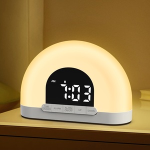 Châu Âu tốt nhất người bán mặt trời mọc đồng hồ báo thức thông minh LED kỹ thuật số Đồng hồ mặt trời mọc mô phỏng Wake ánh sáng cho ngoài trời Sử dụng đèn đọc sách - Product Image 1