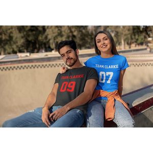 Camiseta personalizada estilo jersey para mujer, cuello redondo, estampado digital, nombre del equipo personalizado, número 88 - Product Image 3