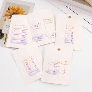 <span class=keywords><strong>Yane</strong></span> nouveauté 4 pièces ensemble épingle à cheveux forme d'étoile BB broche bébé enfants accessoires de cheveux - Product Image 4