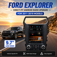 Autoradio Android 9,7 pouces à écran tactile, navigation GPS, système multimédia stéréo pour Ford Explorer 2011-2019, vente en gros, montage direct