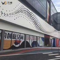 Panneau mural acoustique perforé en aluminium, revêtement de façade insonorisant pour aéroport, gare, bâtiment commercial