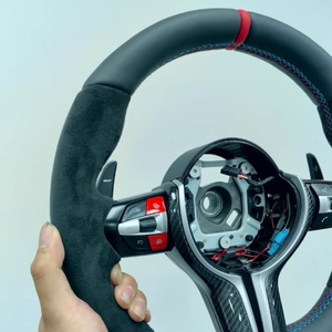 Volant en cuir noir pour BMW M3 M5 M6 F20 F21 F06 F07 F10 F11 F12 F13 F30 F32 F80 F91 E90 E91 E92 - Product Image 4