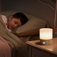 Lampe de Chevet et de Bureau à Temporisation, Soin des Yeux, Intensité Réglable, Rechargeable, pour Chambre et Bureau à Domicile