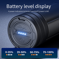 Lampe de poche LED extérieure à lumière forte en alliage d'aluminium, étanche IP44, rechargeable par USB, M35, 430 Lumens, batterie 18650, affichage numérique