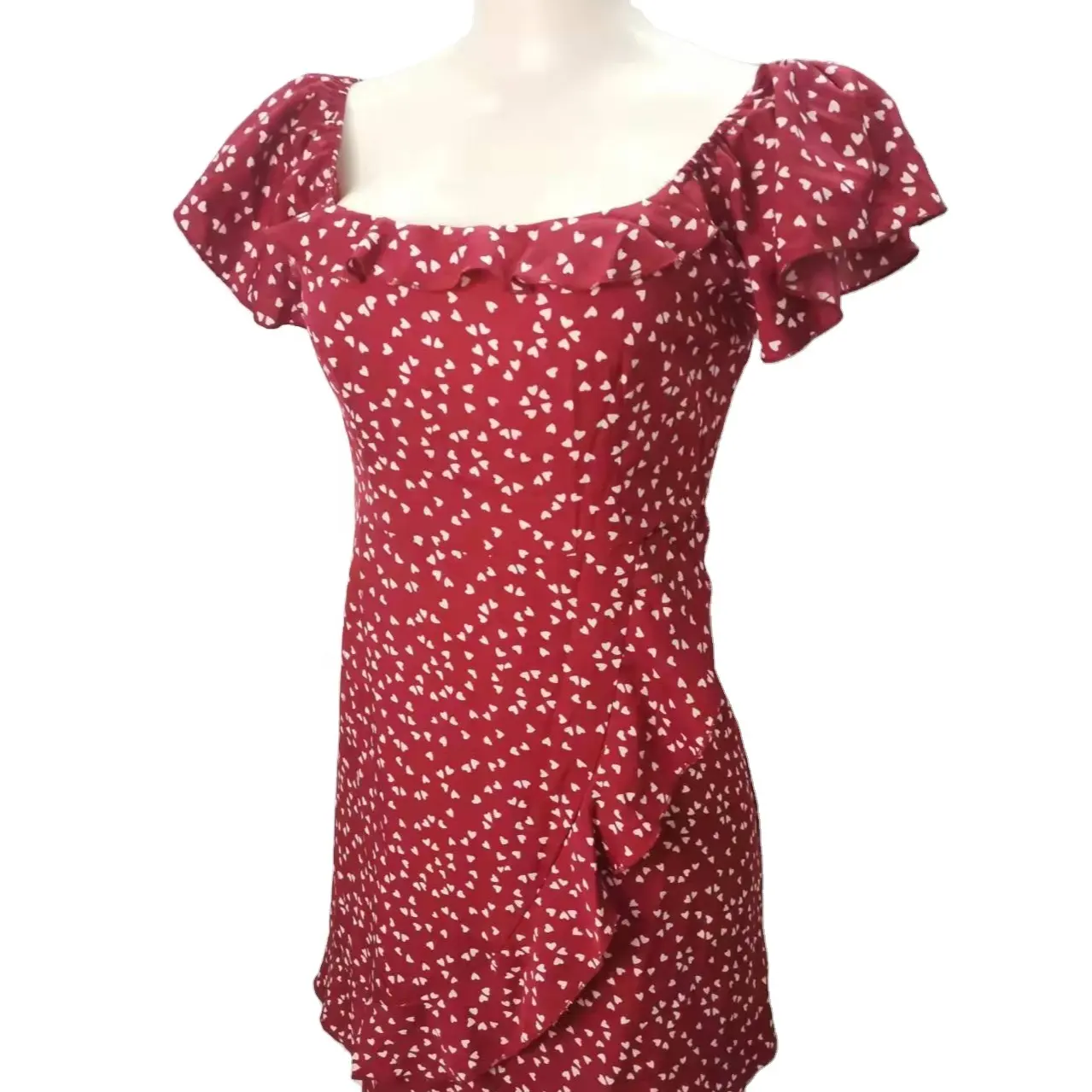 Vestido feminino plus size casual, vestido solto plissado linha a solto doce verão