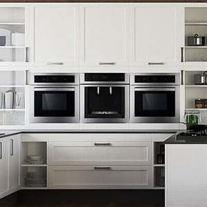 Shaker Style Modular Solid Wood American <b>Units</b> Set Furniture Edna White Color <b>Kitchen</b> Design Pvc <b>Kitchen</b> Cabinets - Product Image 6