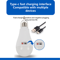 Lampe portable à LED rechargeable par USB pour le camping en plein air et l'éclairage d'urgence à domicile