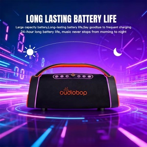 Altavoz <span class=keywords><strong>para</strong></span> Fiestas 2026, Nuevo, con Bajos Potentes, RGB, Entradas USB y AUX, Micrófono Inalámbrico, Salida de 5.4 100W, Batería Recargable - Product Image 5